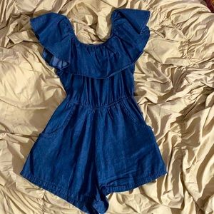 Denim Romper
